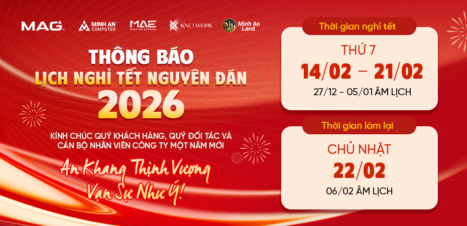 THÔNG BÁO LỊCH NGHỈ TẾT NGUYÊN ĐÁN 2026