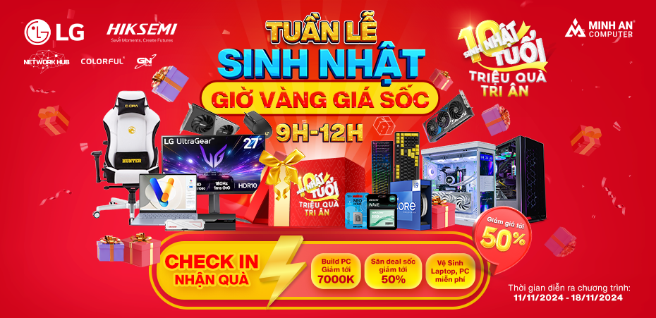 Sinh nhật 10 tuổi - Triệu quà tri ân