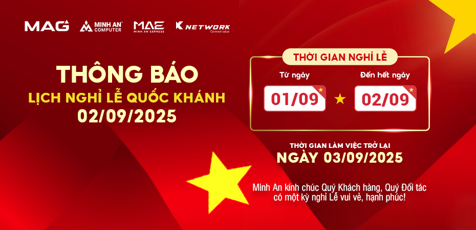Banner web thông báo nghỉ lễ quốc khánh 2025