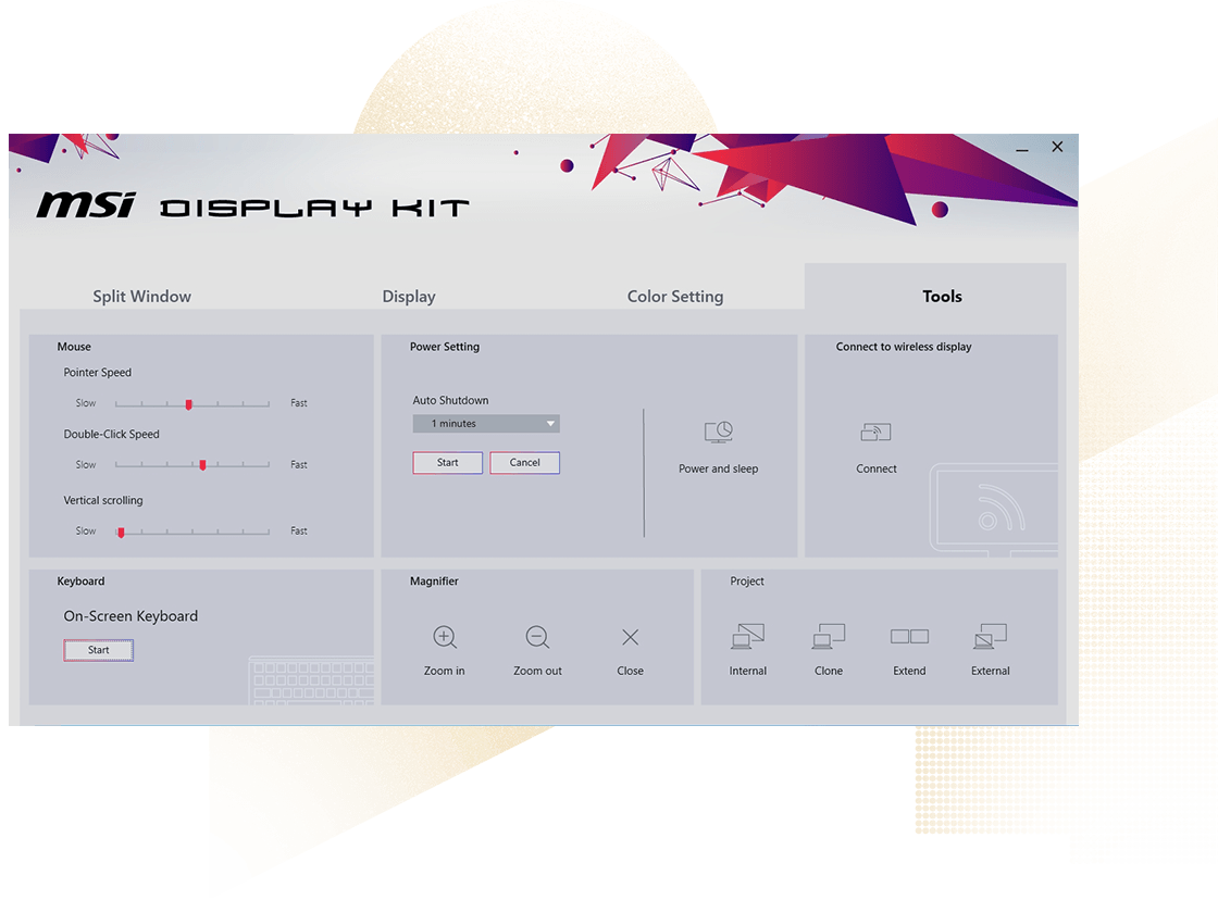Phần mềm Display Kit độc quyền 