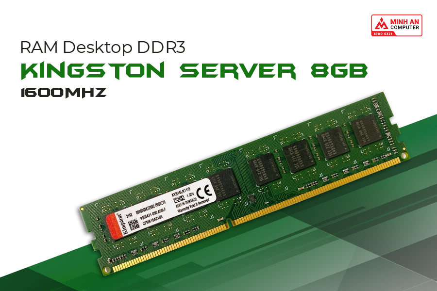 RAM DDR3 Kingston Server 8GB 1600MHz