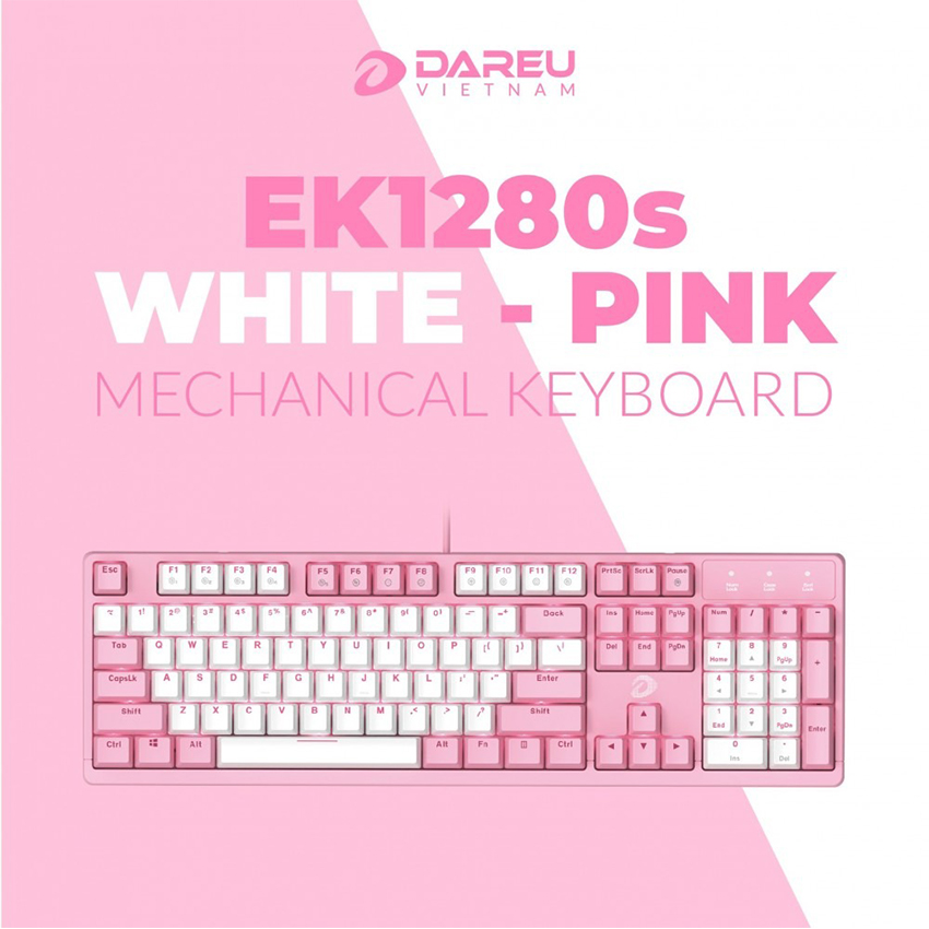 DareU EK1280S Pink Brown Switch