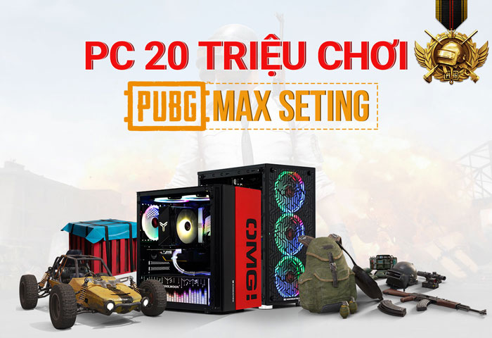 Bộ máy tính chơi game PUBG mượt | PC GIÁ hơn 20 triệu đồng 