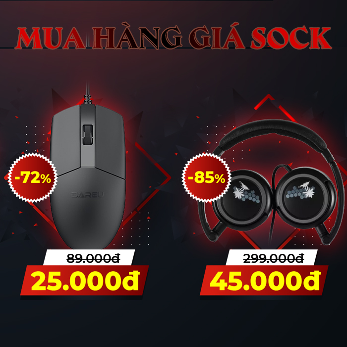 Khuyến mãi giá sock hàng ngày, hàng tuần tại Minh An Computer 