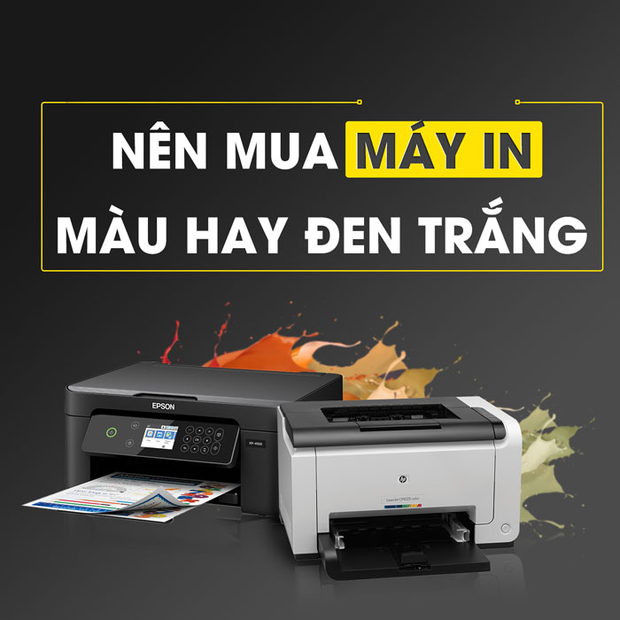 Nên mua máy in màu hay máy in trắng đen ?