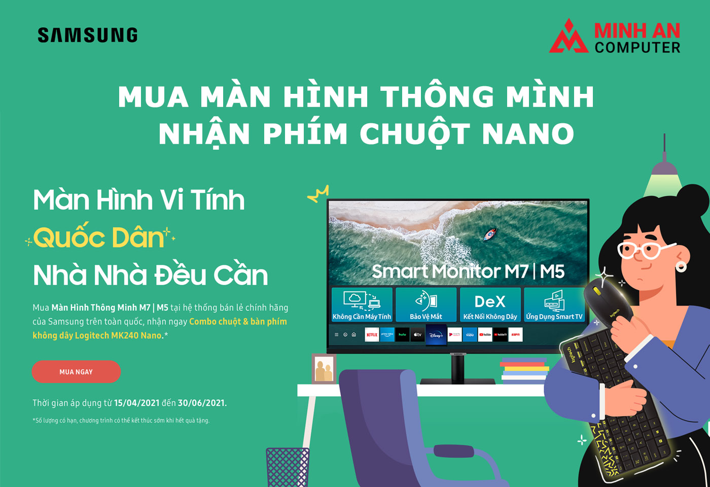 MUA MÀN HÌNH THÔNG MINH - NHẬN PHÍM CHUỘT NANO