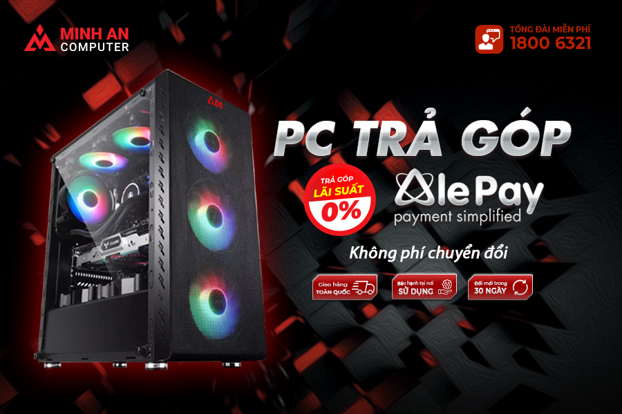 Mua PC trả góp 0% với Alepay 