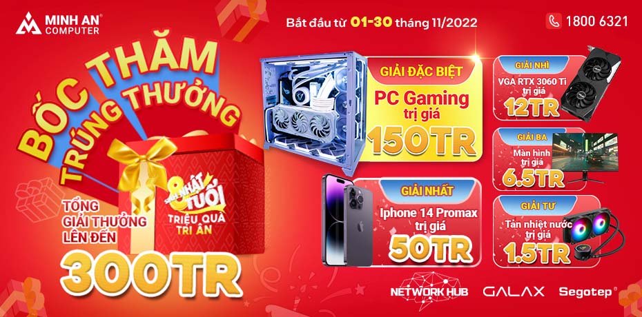 Chương trình khuyến mãi BỐC THĂM TRÚNG THƯỞNG