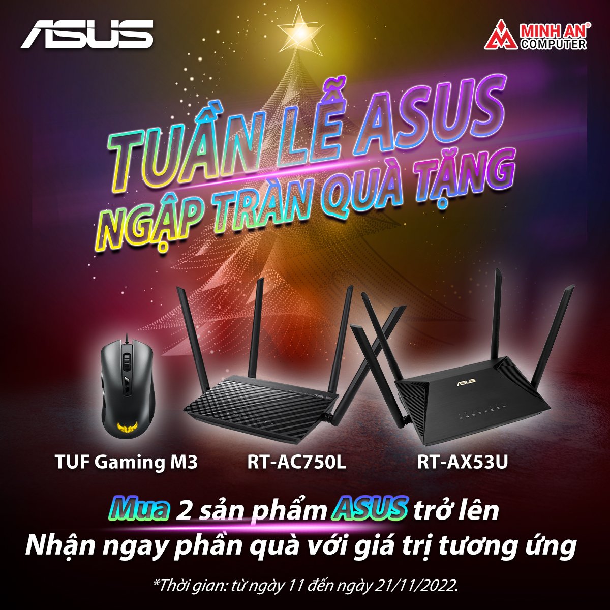 Chương trình khuyến mãi Tuần Lễ ASUS - Ngập Tràn Quà Tặng