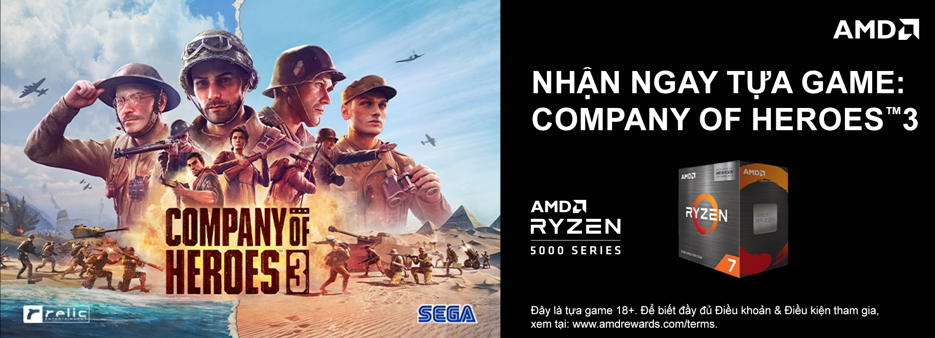 Chiến game Company of Heroes cùng AMD