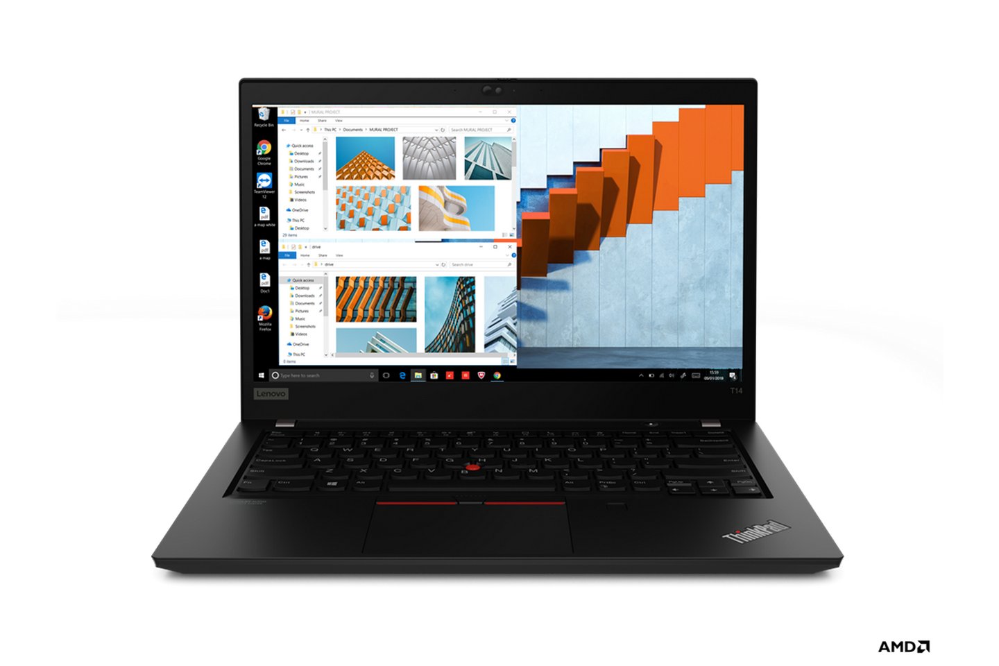 Laptop Lenovo Thinkpad T14 GEN 1 20UES59800 (Ryzen 5 PRO 4650U | RAM 8GB | SSD 256GB | 14" FHD| Black)