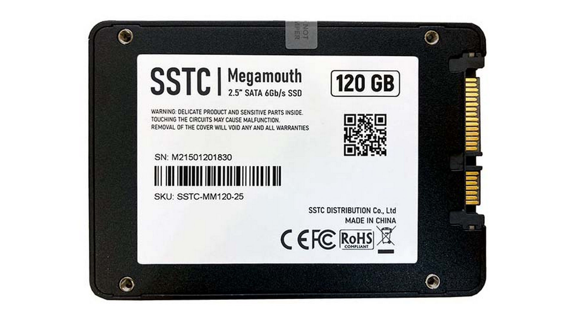 Ổ cứng SSD SSTC 120GB Megamouth (Sata III | SSTC-MM120-25)