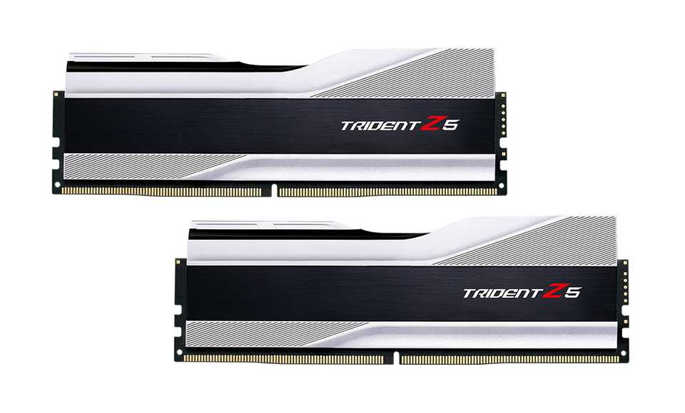 RAM G.Skill TRIDENT Z5 Silver 32GB (DDR5 | 6000MHz | C36 | 2x16GB | F5-6000U3636E16GX2-TZ5S)