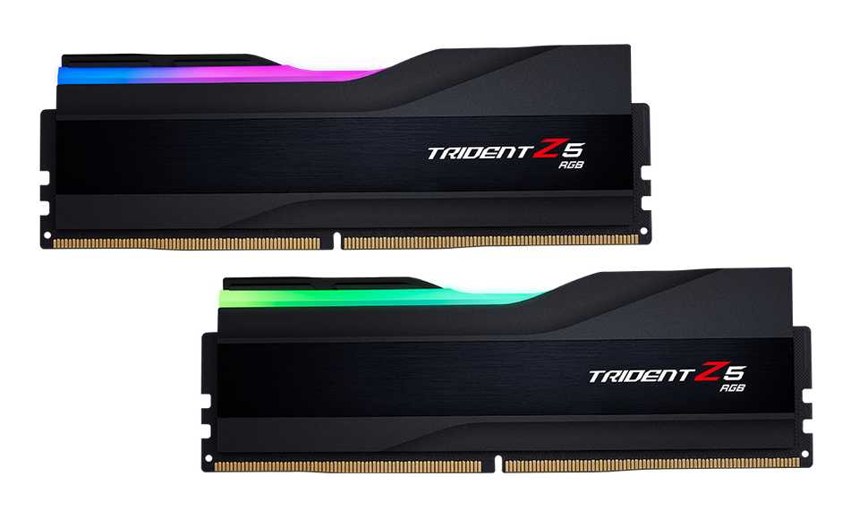 RAM G.Skill TRIDENT Z5 BLACK RGB 32GB (DDR5 | 5600MHz | C40 | 2x16GB | F5-5600J4040C16GX2-TZ5RK)