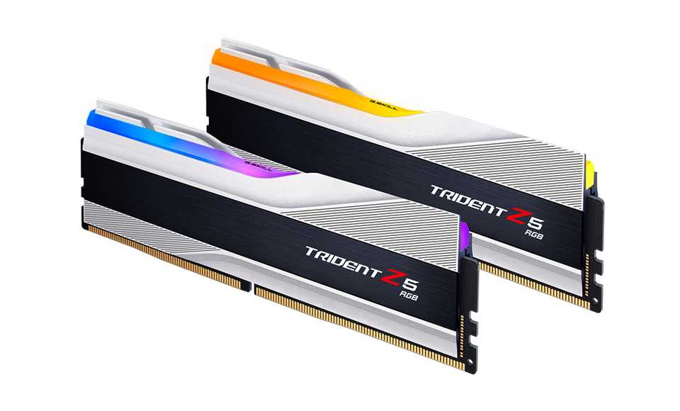 RAM G.Skill TRIDENT Z5 RGB Silver 32GB (DDR5 | 6000MHz | C36 | 2x16GB | F5-6000J3636F16GX2-TZ5RS)
