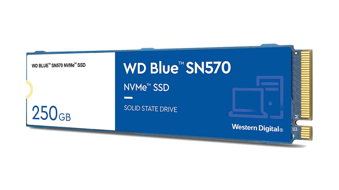 Ổ Cứng SSD NVMe WD Blue SN570 250GB (3300MB/s - 1200MB/s | WDS250G3B0C)