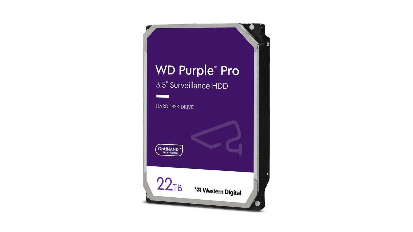 Ổ Cứng HDD WD Purple Pro 22TB (3.5" | 7200RPM | 512MB Cache | WD221PURP)