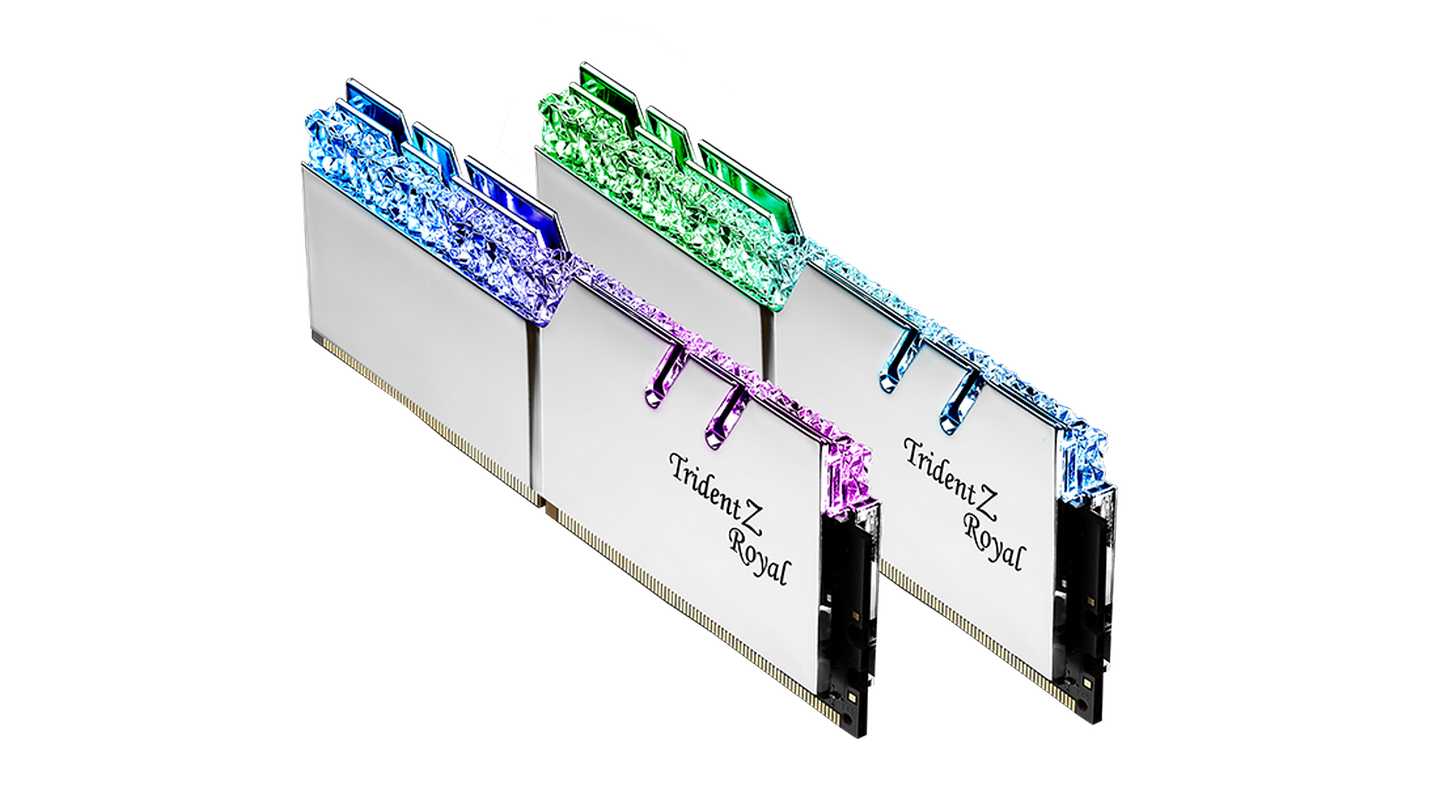 RAM G.Skill Trident Z Royal Silver 16GB (DDR4 | 3000MHz | C16 | 2x8GB | F4-3000C16D-16GTRS)