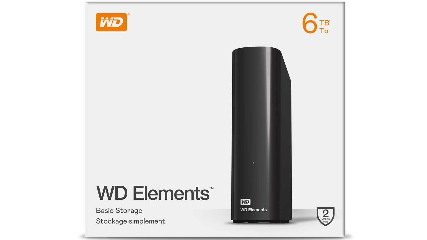 Ổ Cứng Gắn Ngoài WD Elements 6TB WDBBKG0060HBK-SESN (3,5" | USB 3.0)