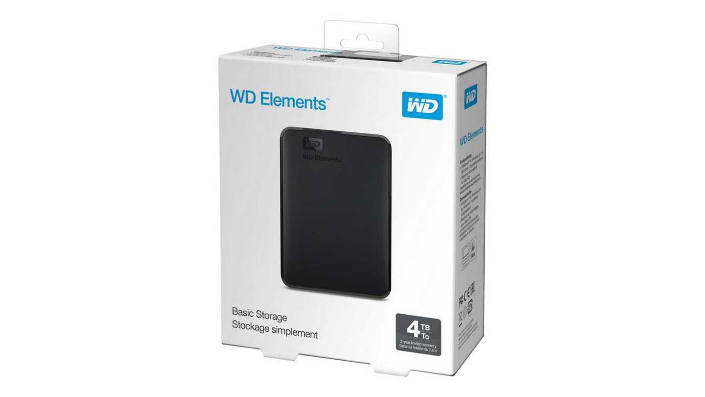 Ổ Cứng Di Động WD Elements 4TB WDBU6Y0040BBK-WESN (2,5" | USB 3.0)