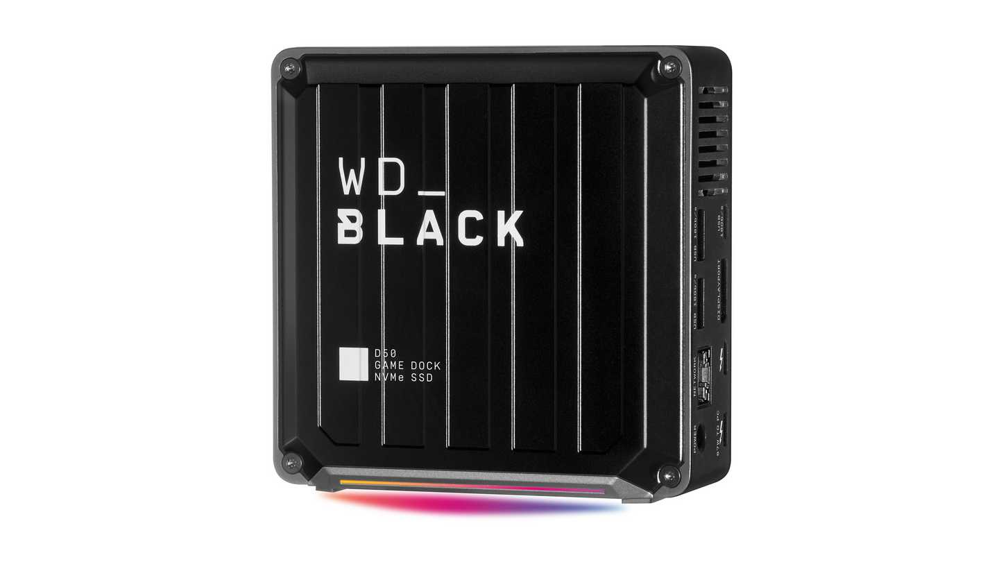 Ổ Cứng Di Động WD Black D50 Game Dock NVMe SSD 2TB (Thunderbolt | DisplayPort | WDBA3U0020BBK-SESN)