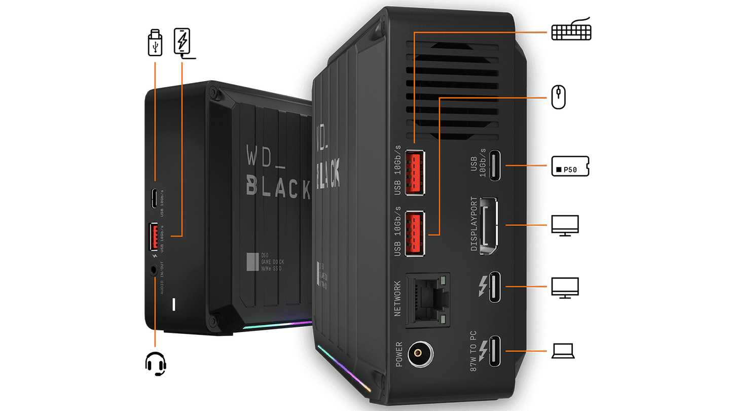 WD Black D50 Game Dock NVMe SSD 2TB