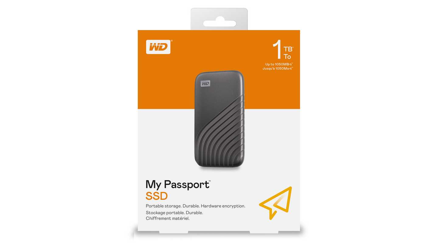 Ổ Cứng Di Động WD My Passport SSD 1TB Màu Xám WDBAGF0010BGY-WESN