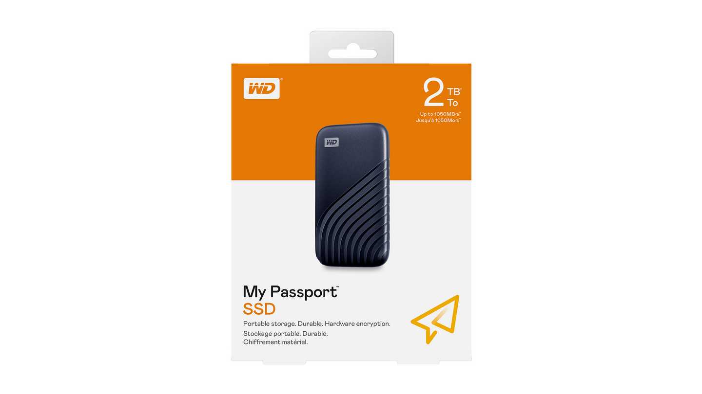 Ổ Cứng Di Động WD My Passport SSD 2TB Màu Xanh WDBAGF0020BBL-WESN