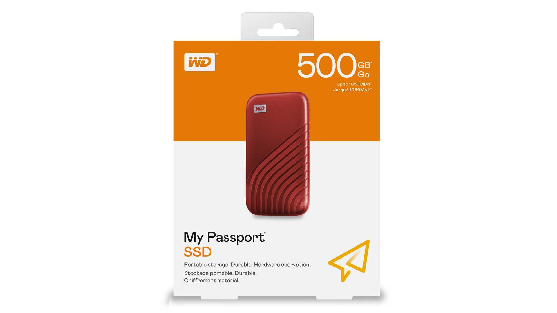 Ổ Cứng Di Động WD My Passport SSD 500GB Màu Đỏ WDBAGF5000ARD-WESN