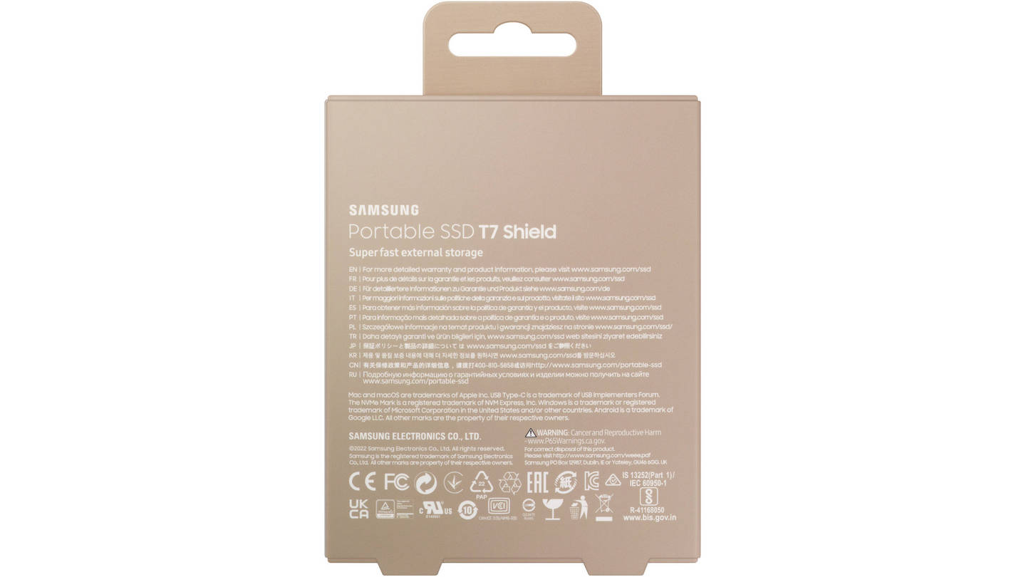 Ổ Cứng Di Động Samsung T7 Shield 2TB Beige