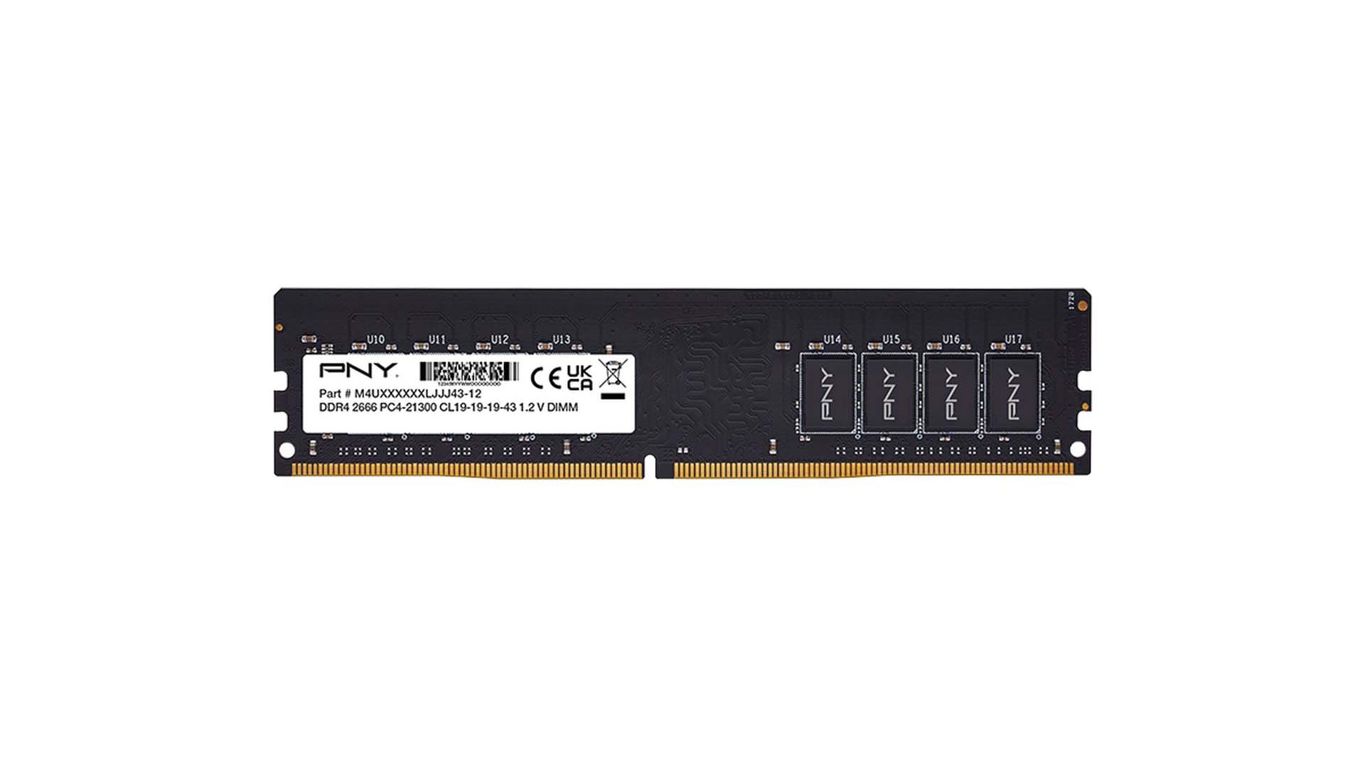 RAM PNY VALUE 16GB (1x16GB | DDR4 | 2666MHz | CL16 | MD16GSD42666BL)
