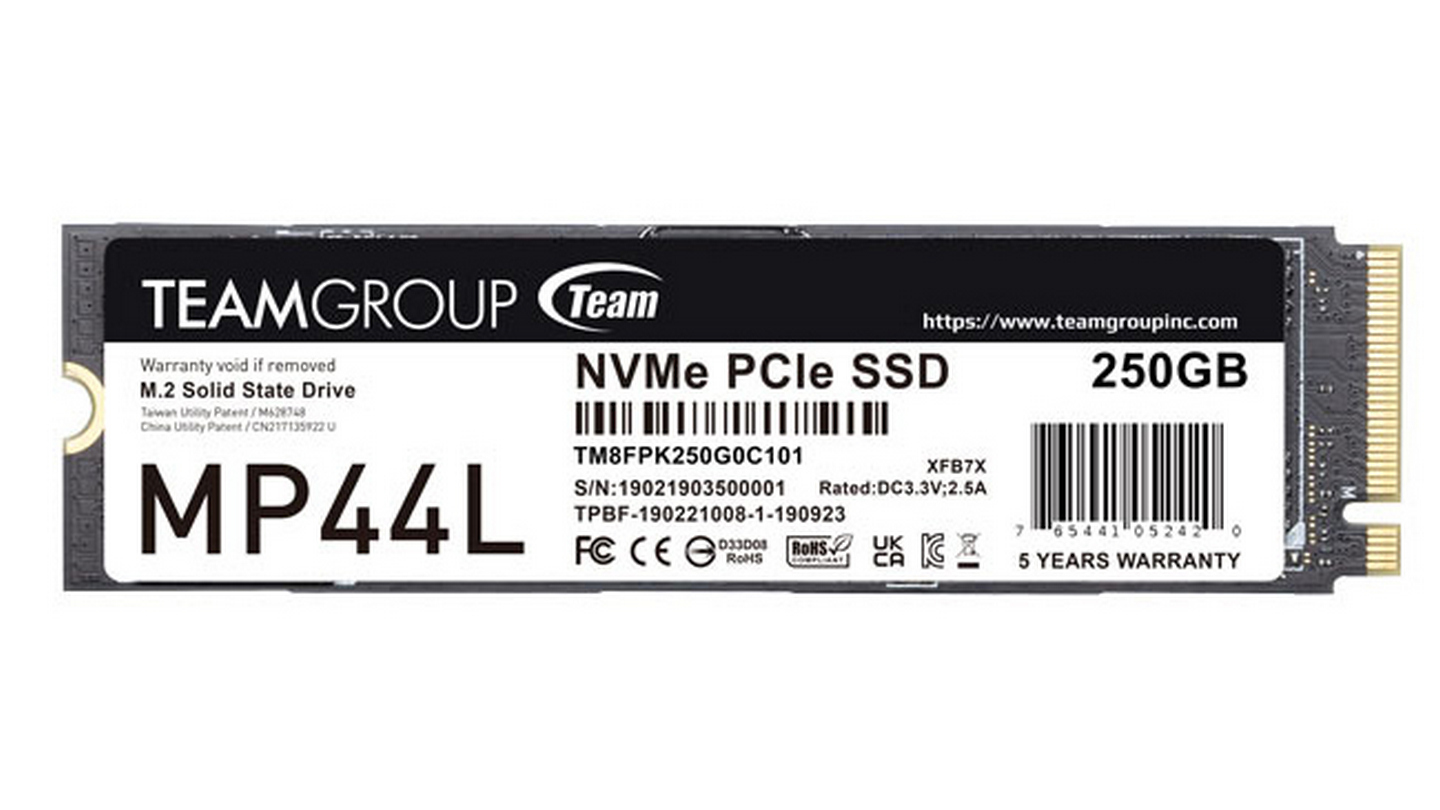 Ổ cứng SSD TeamGroup MP44L 250GB (M.2 NVMe | 4.650MB/s | 1.900MB/s )