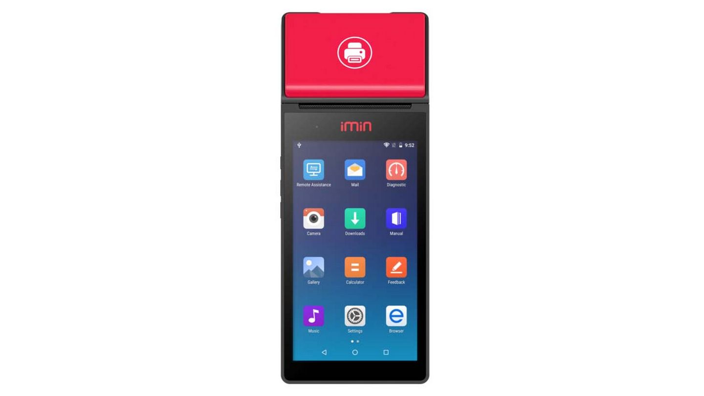 Máy bán hàng POS Android iMin M2 Pro (Dual*A75 + Hexa*A55 | 2GB+16GB | Android 11 Go)