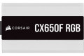 Nguồn máy tính Corsair CX650F White RGB (650W | 80 Plus Bronze | Fully Modular)