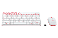 Bộ bàn phím chuột không dây Logitech MK240 Wireless (Trắng-đỏ)