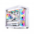 Vỏ case Jonsbo TK-3 White (ATX,Mid Tower,Màu Trắng,Kính Cong) Case Bể Cá