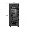 Vỏ Case Máy Tính KENOO ESPORT EM700 - 3F MESH BLACK (EATX, Màu Đen, 3 Fan RGB)