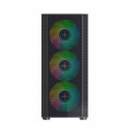 Vỏ Case Máy Tính KENOO ESPORT EM700 - 3F MESH BLACK (EATX, Màu Đen, 3 Fan RGB)