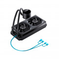 Tản nhiệt nước AIO Jonsbo TH-240 Black (ARGB, Hiển Thị Nhiệt Độ)