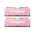 RAM Desktop OCPC X3TREME Aura RGB C16 16GB (8GBx2) DDR4 3200MHz Pink