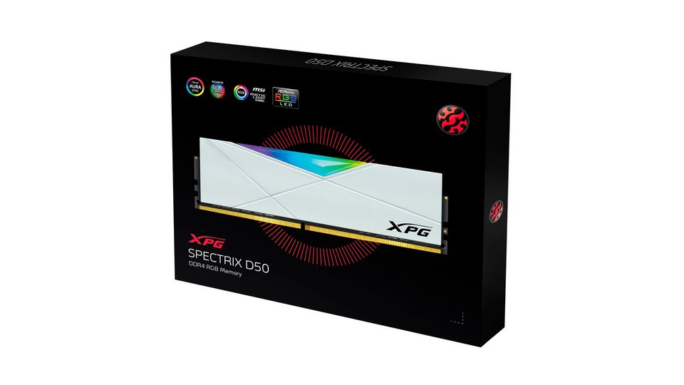 RAM Adata XPG Spectrix D50 RGB 32GB (2x16GB | DDR4 | 3200MHz | White)