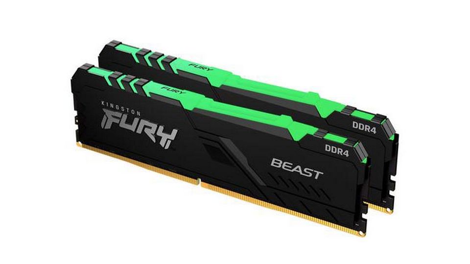 RAM Kingston Fury Beast RGB 16GB (2x8GB | DDR4 | 3600MHz | CL17)