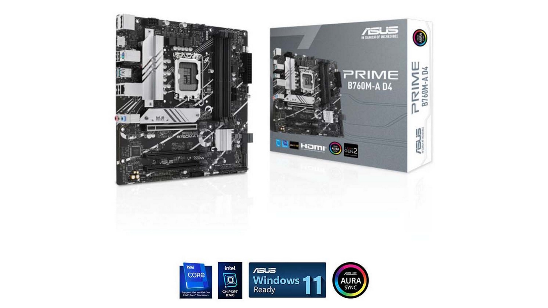 Mainboard ASUS PRIME B760M-A DDR4 (LGA 1700 | mATX | 4 khe RAM DDR4)