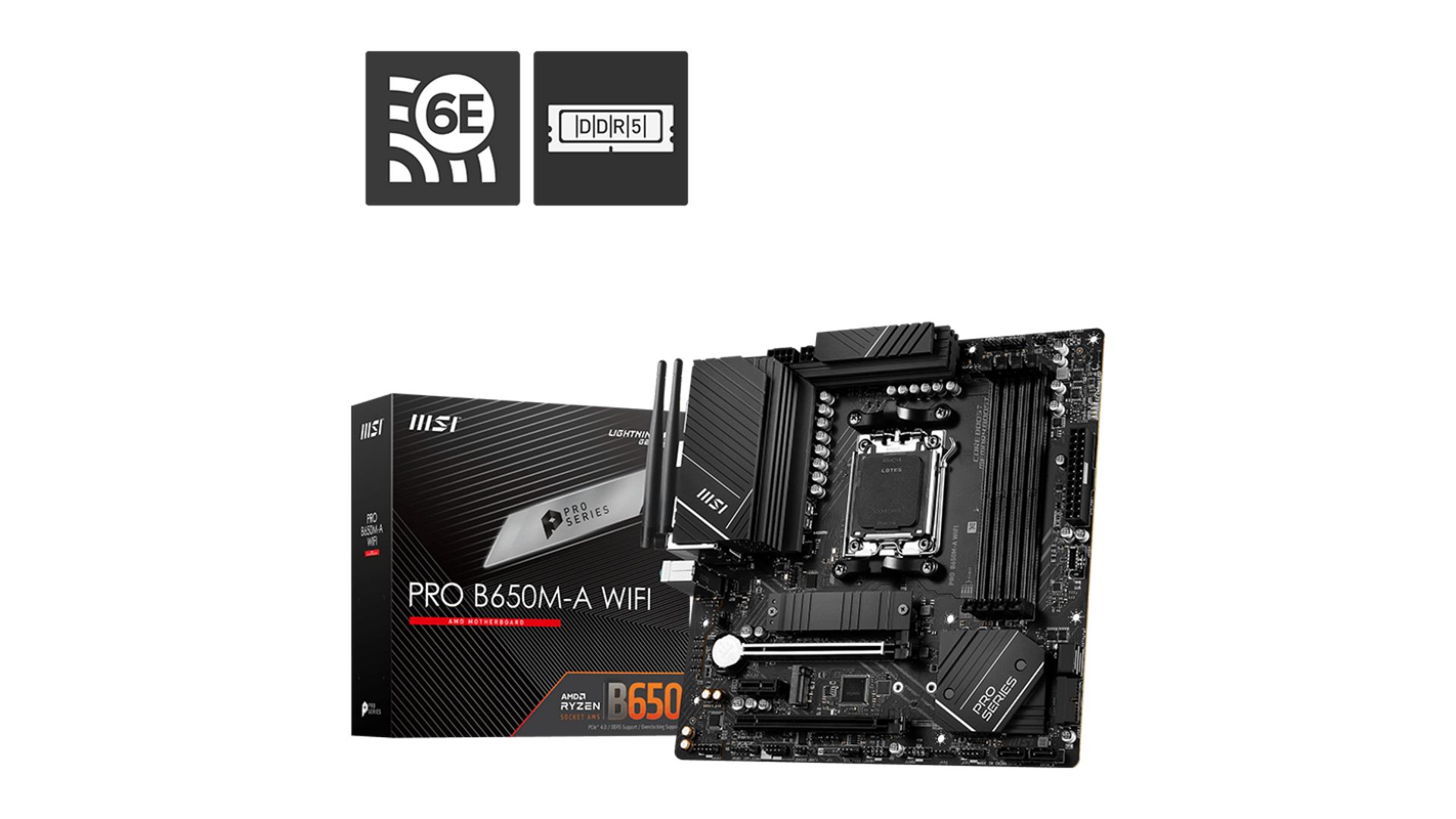 Mainboard MSI PRO B650M-A WIFI (AM5 | mATX | 4 Khe RAM DDR5)