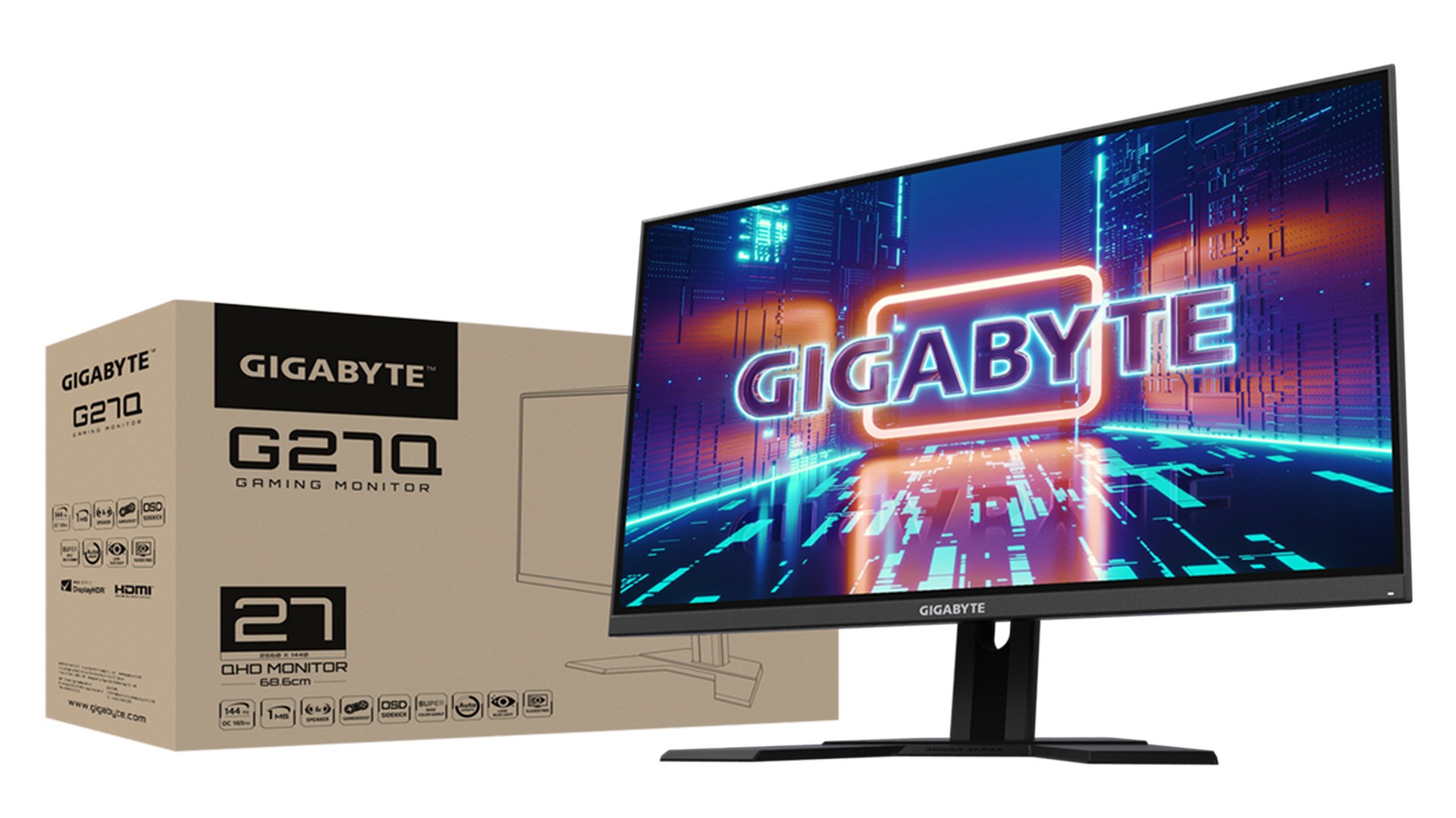 Màn hình Gigabyte G27Q-EK (27 inch | QHD | IPS | 144Hz | FreeSync Premium)