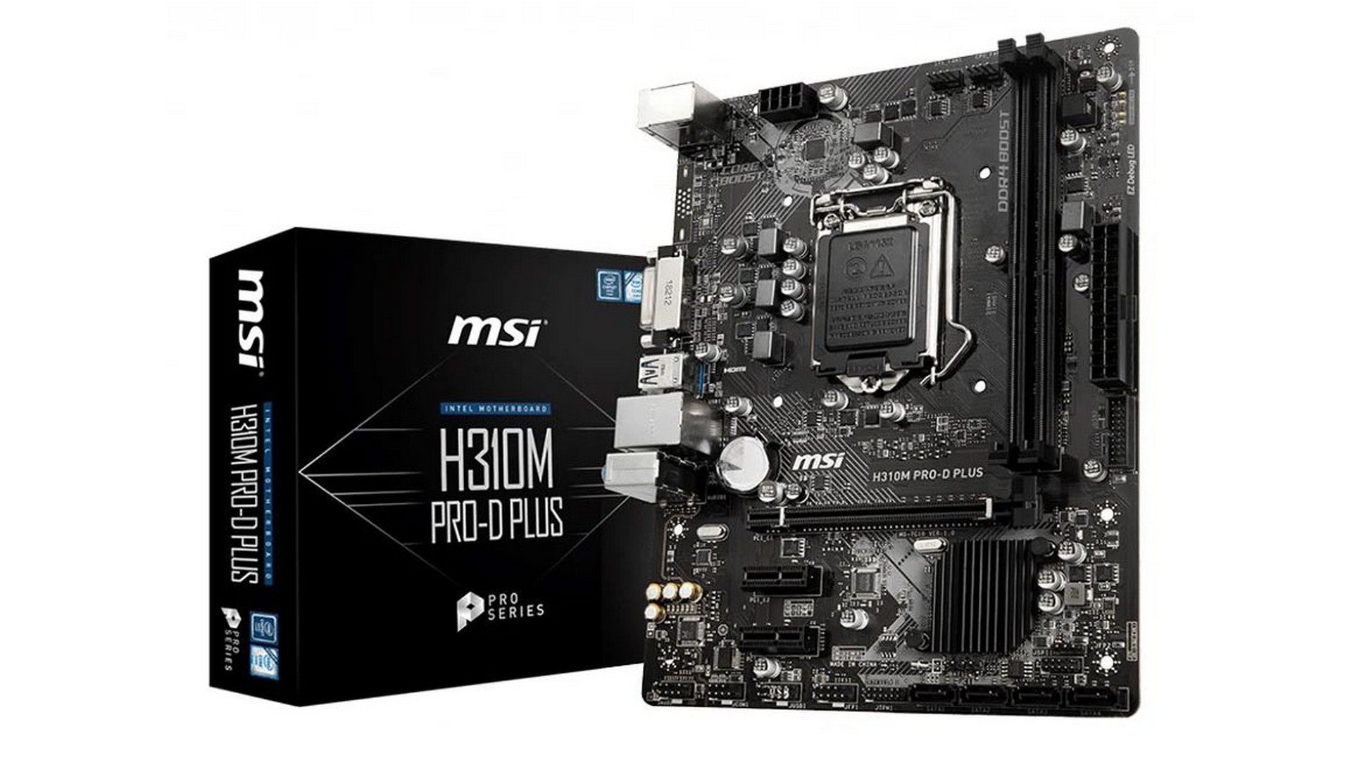 Mainboard MSI H310M PRO-D PLUS (Intel Socket 1151, m-ATX, 2 khe RAM DDR4)