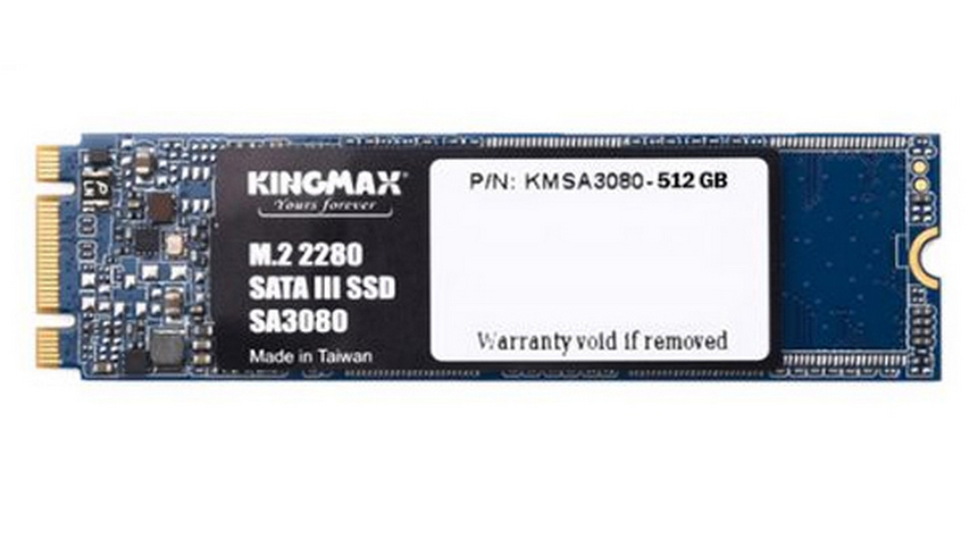 Ổ cứng SSD Kingmax SA3080 512GB (M.2 SATA | Đọc 540MB/s - Ghi 480MB/s)