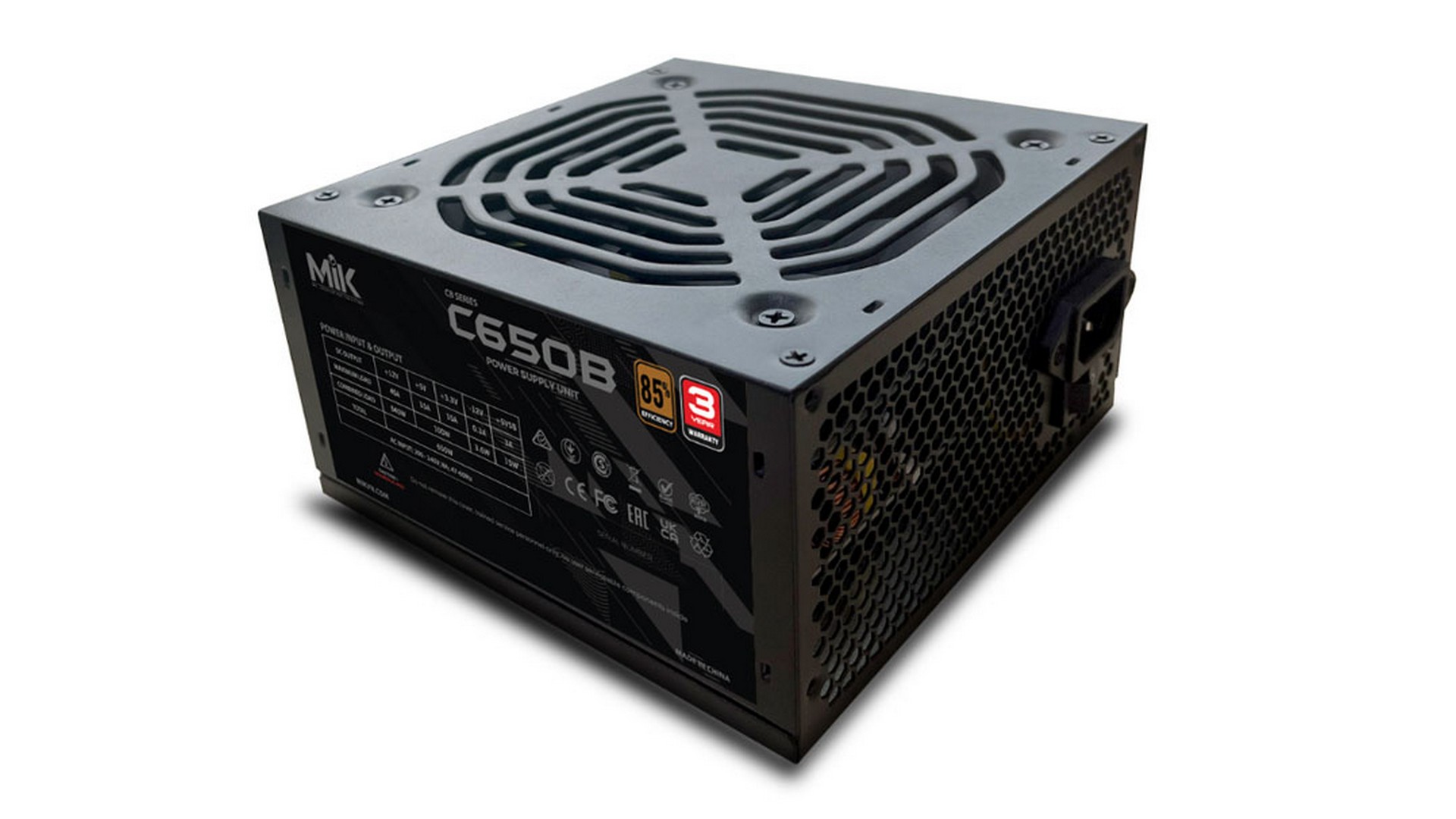 Nguồn MIK S-Power C650B (650W | Non-modular)
