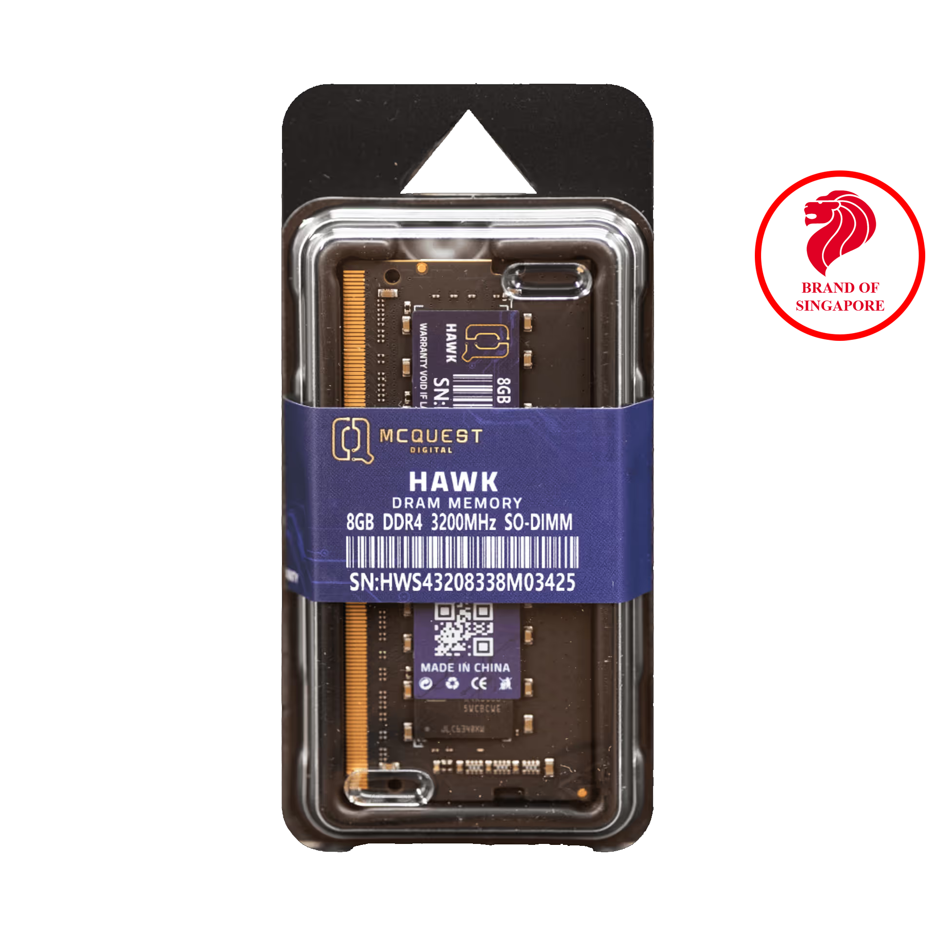 RAM Laptop MCQuest HAWK Sodimm 8GB 3200MHz RB