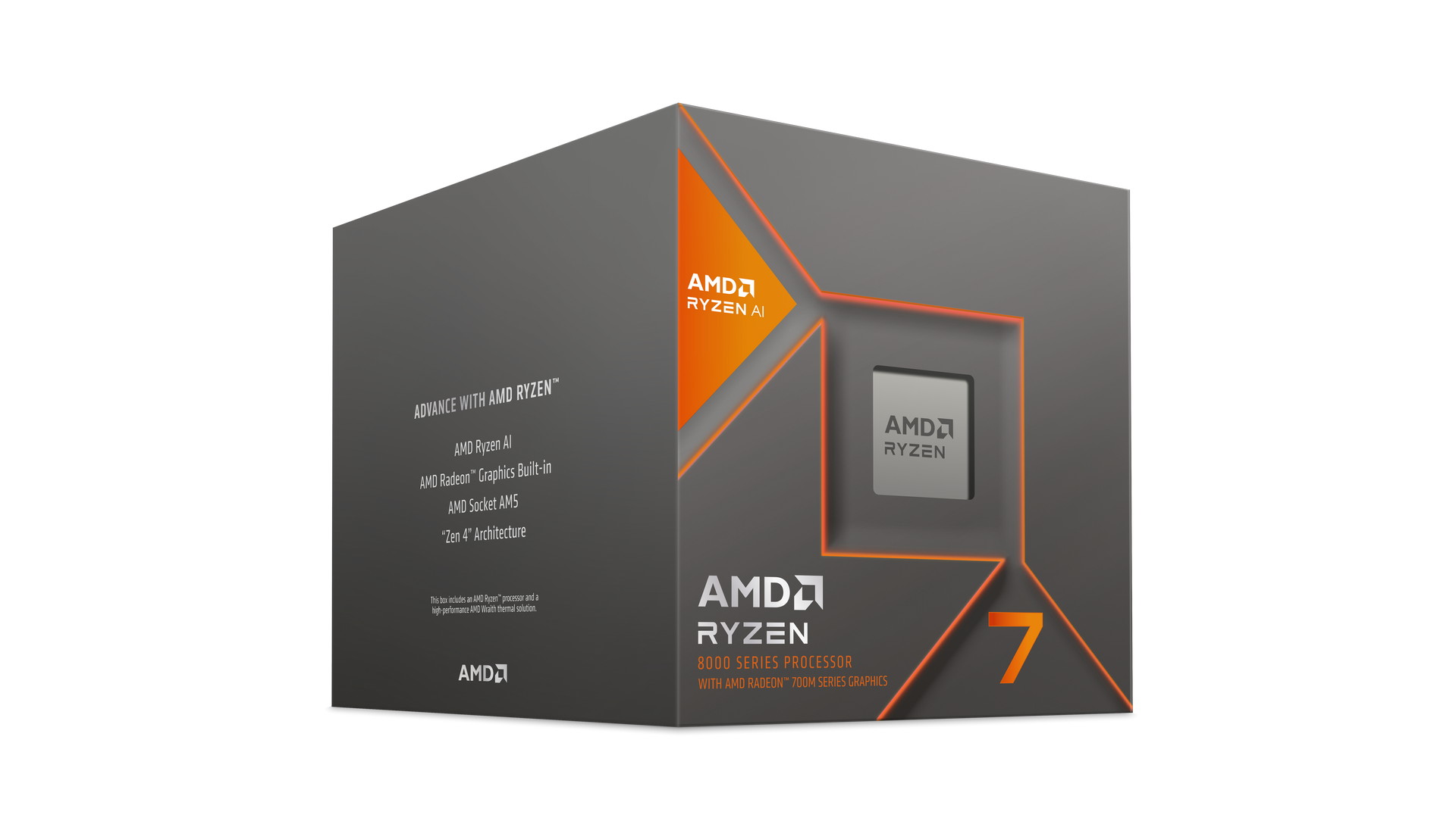 CPU AMD Ryzen 7 8700G (8 Nhân / 16 Luồng | 4.2GHz Boost 5.1GHz | 24MB Cache | TDP 65W | Socket AM5)